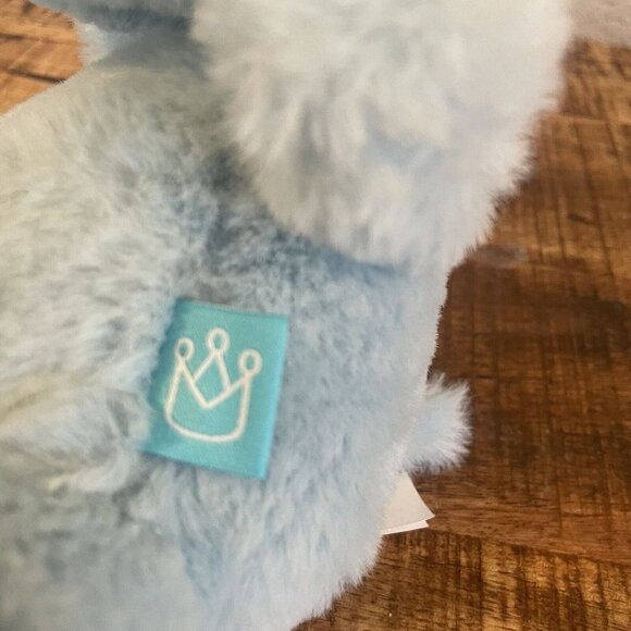 Manhattan Toy Company Blue Petit Pomme Hippo Hippopotamus Plush Animal Soft 7" - Picture 7 of 8